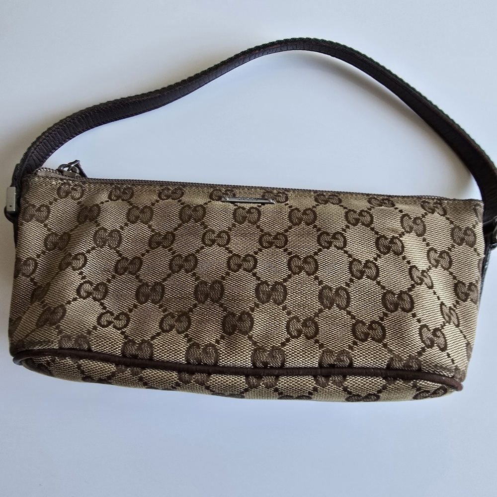 Gucci GG Canvas Boat Bag Brown - Picture 4 of 16